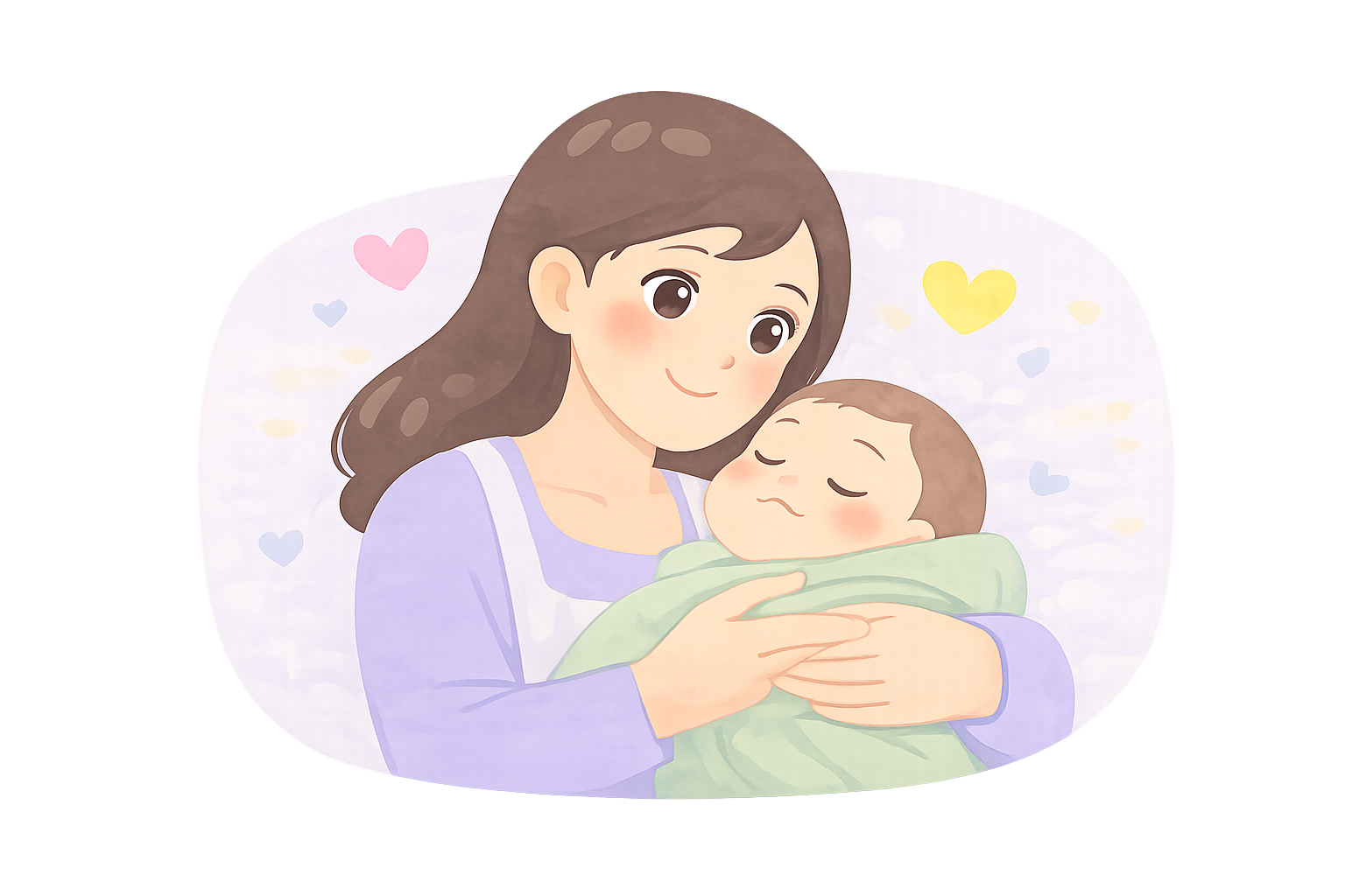 新生兒照顧插圖(擁抱) 2